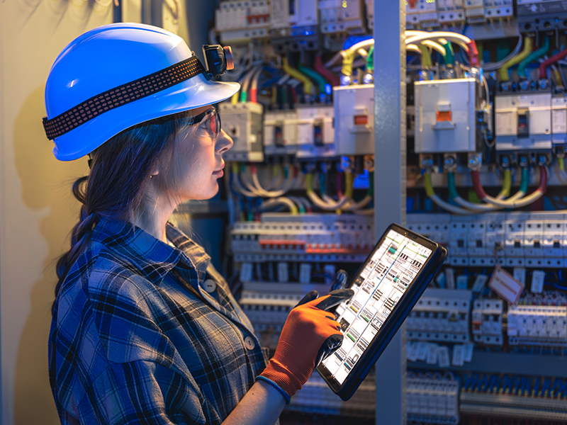 Elektroniker/in für Informations- und Systemtechnik bei der Arbeit